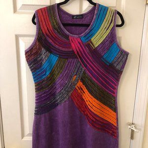 Leopards & Roses Colorful Summer Dress, XL